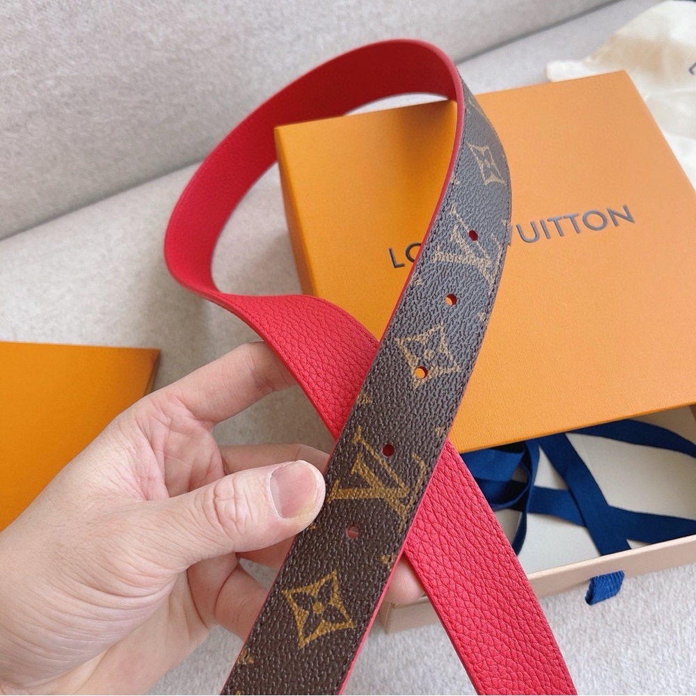 Louis Vuitton Women’s Brown and Pink Monogram Belt - Picture 7 of 7